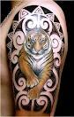 tatuaje de tigre brazo